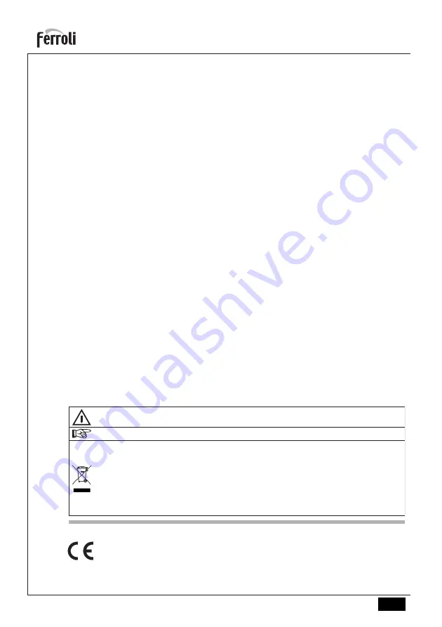 ferolli BlueHelix ALPHA C Instructions For Use, Maintenance And Installation Manual Download Page 274