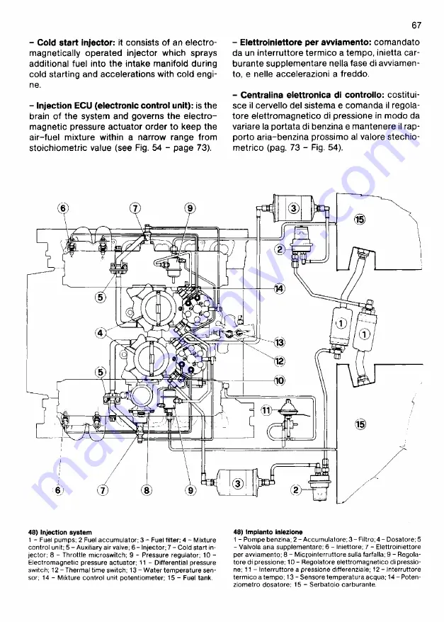 Ferrari 1985 testarossa Owner'S Manual Download Page 67