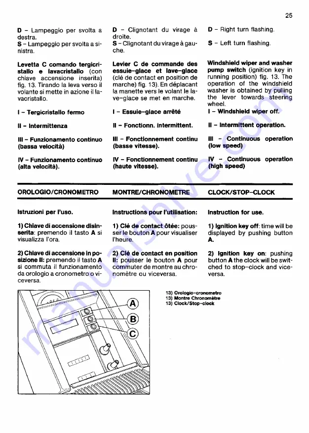 Ferrari 1985 testarossa Owner'S Manual Download Page 126