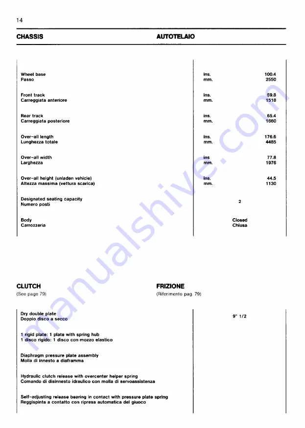 Ferrari 1985 testarossa Owner'S Manual Download Page 231