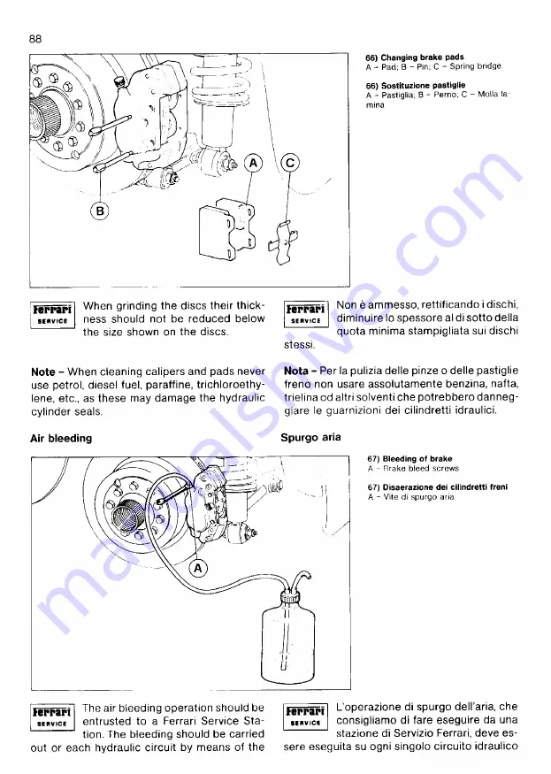 Ferrari 1985 testarossa Owner'S Manual Download Page 303