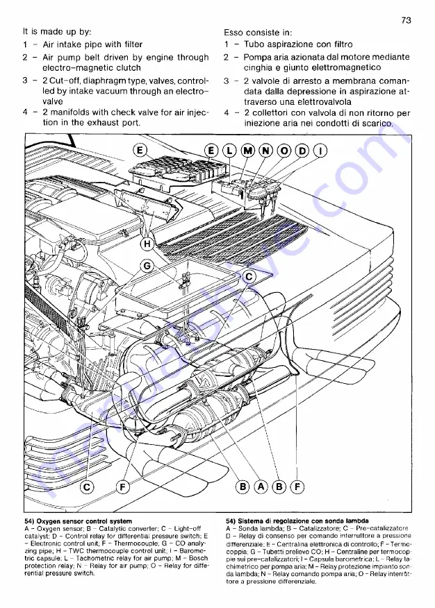 Ferrari 1985 testarossa Owner'S Manual Download Page 487