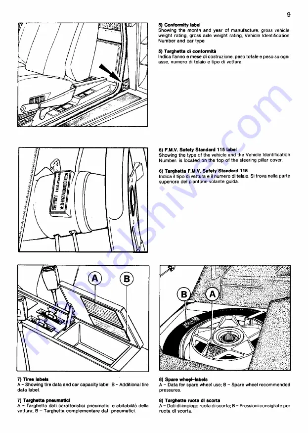 Ferrari 1985 testarossa Owner'S Manual Download Page 525