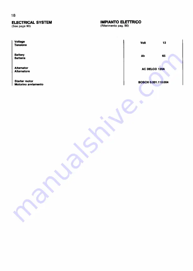 Ferrari 1985 testarossa Owner'S Manual Download Page 534