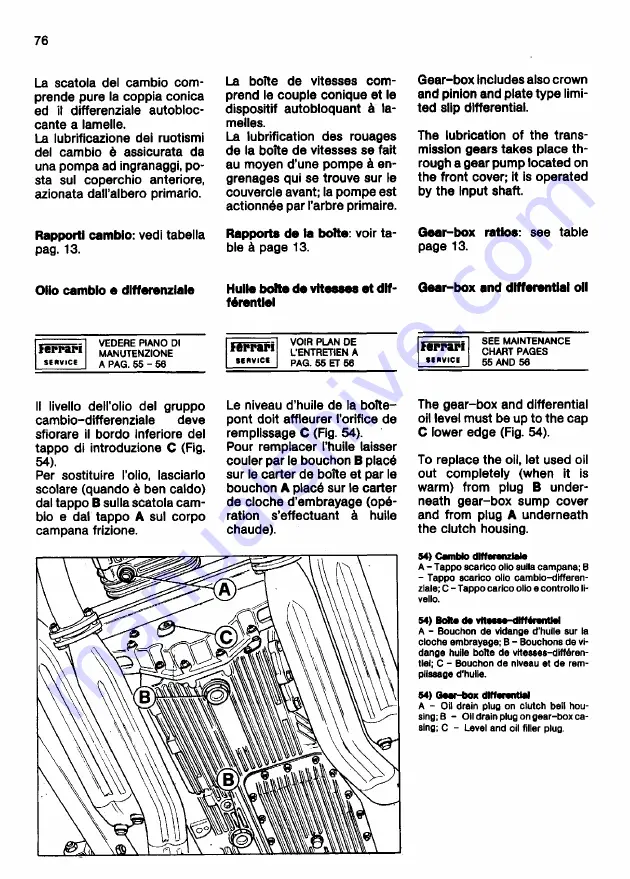 Ferrari 1985 testarossa Owner'S Manual Download Page 691