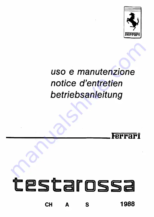 Ferrari 1985 testarossa Скачать руководство пользователя страница 717