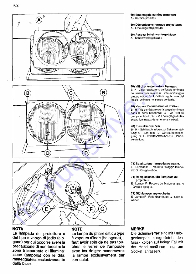 Ferrari 1985 testarossa Owner'S Manual Download Page 816