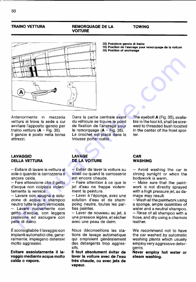 Ferrari 1985 testarossa Owner'S Manual Download Page 873