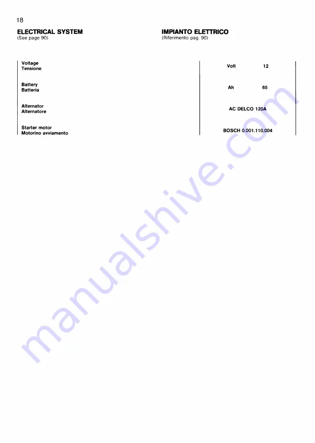 Ferrari 1987 Testarossa Owner'S Manual Download Page 19