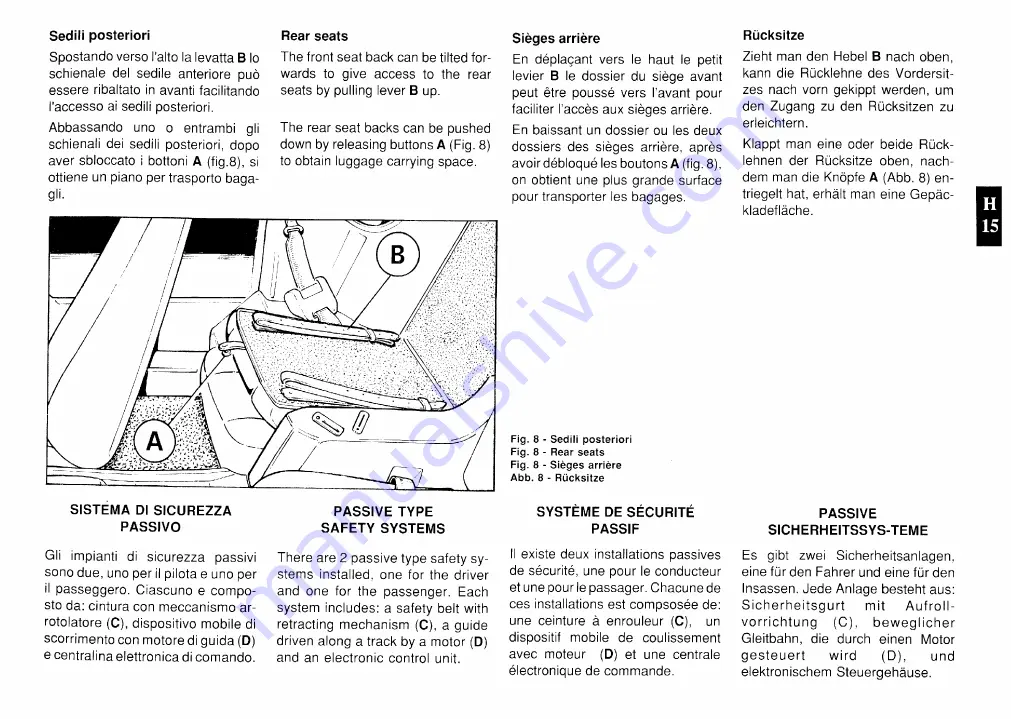 Ferrari 1990 Mondial T U.S. Owner'S Manual Download Page 104