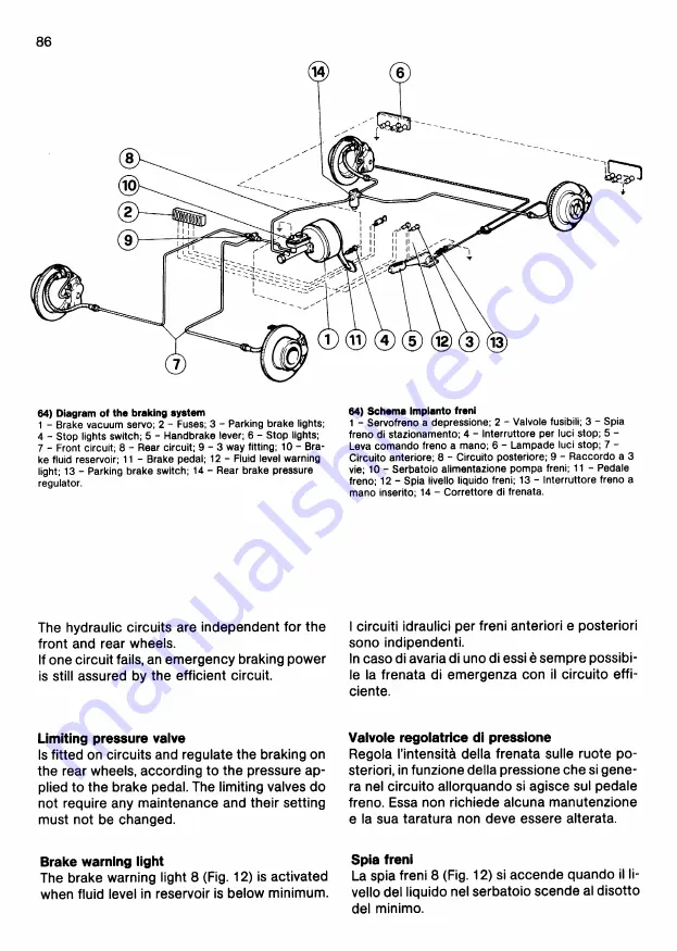 Ferrari 1991 Testarossa Owner'S Manual Download Page 85