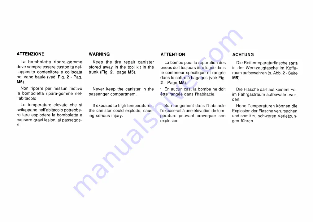 Ferrari 1995 F512M U.S. Owner'S Manual Download Page 5