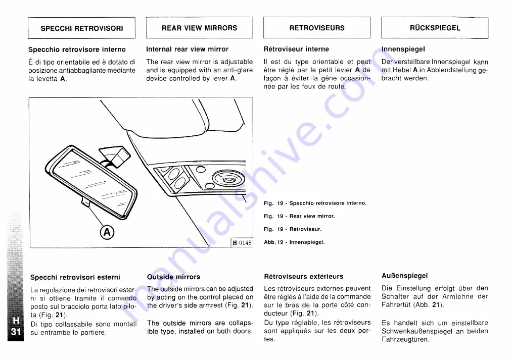 Ferrari 1995 F512M U.S. Owner'S Manual Download Page 132