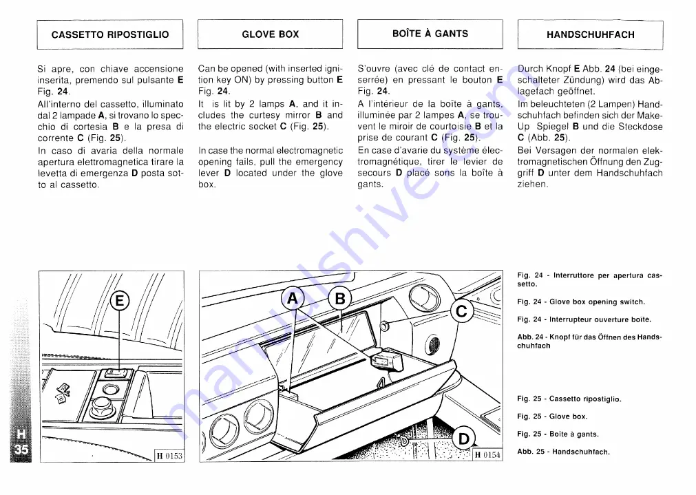 Ferrari 1995 F512M U.S. Owner'S Manual Download Page 136