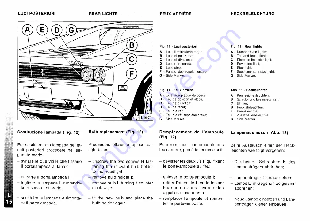 Ferrari 1995 F512M U.S. Скачать руководство пользователя страница 164