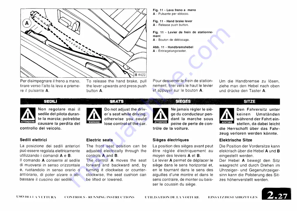 Ferrari 1997 550 maranello Owner'S Manual Download Page 47