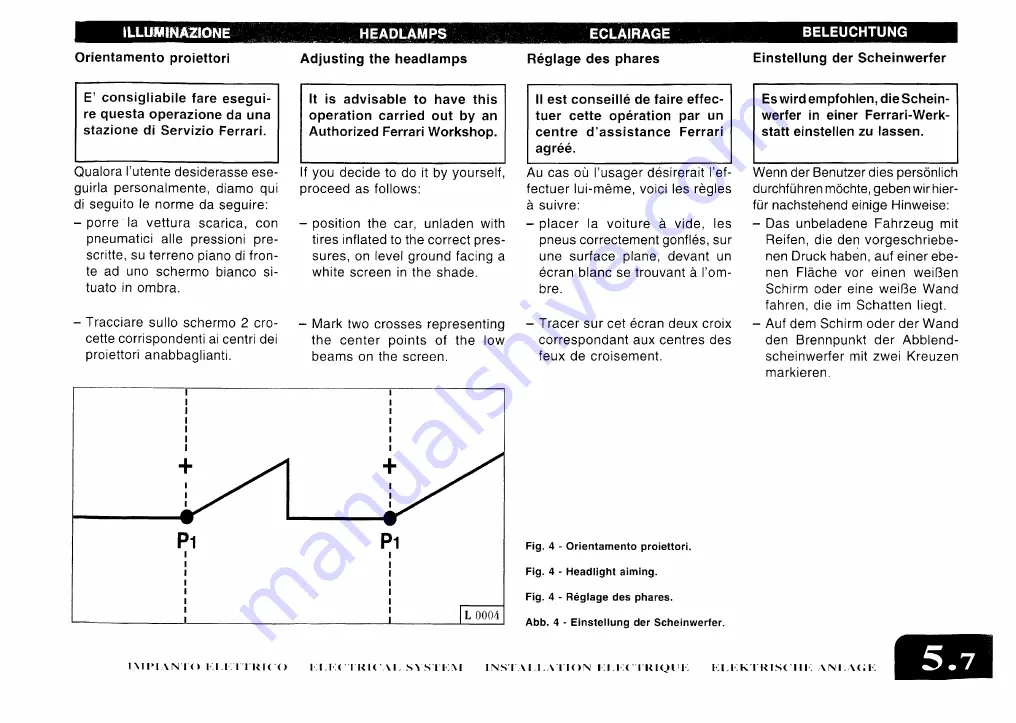 Ferrari 1997 550 maranello Owner'S Manual Download Page 173