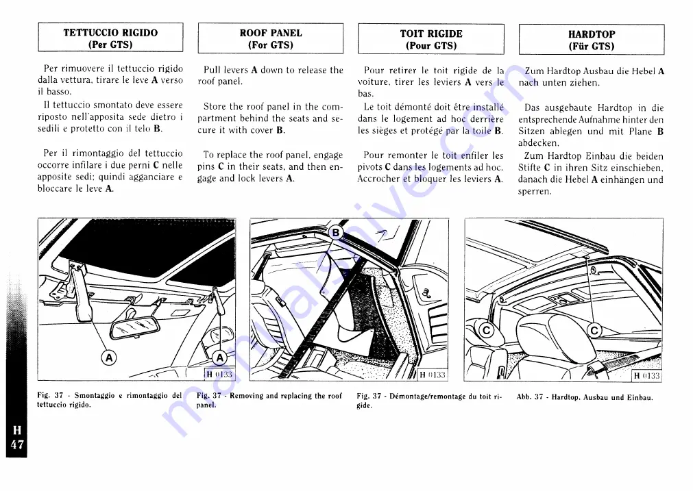 Ferrari 1997 F355 berlinetta Owner'S Manual Download Page 160