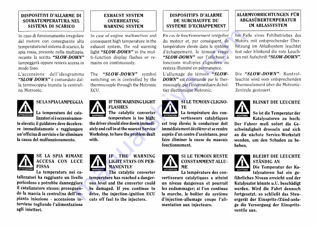 Ferrari 1999 355 F1 Owner'S Manual Download Page 54