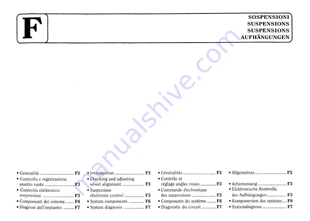 Ferrari 1999 355 F1 Owner'S Manual Download Page 73