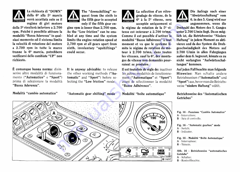 Ferrari 1999 355 F1 Owner'S Manual Download Page 138