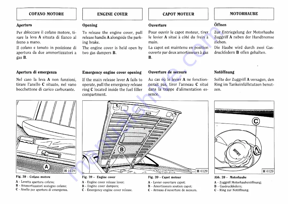 Ferrari 1999 355 F1 Owner'S Manual Download Page 167