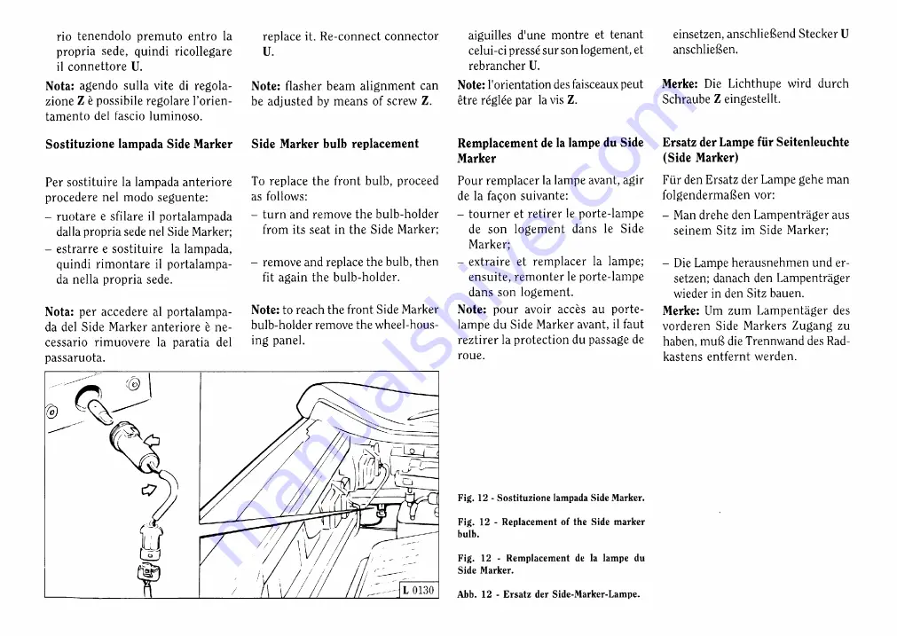 Ferrari 1999 355 F1 Owner'S Manual Download Page 203