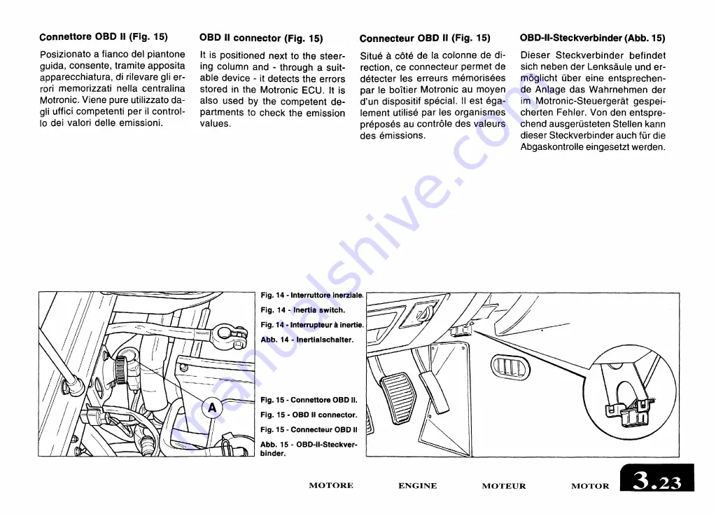 Ferrari 2001 550 barchetta pininfarina Owner'S Manual Download Page 112