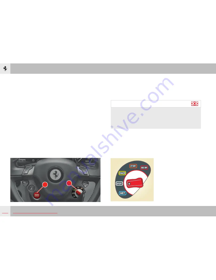 Ferrari 2012 F12 Berlinetta Owner'S Manual Download Page 132