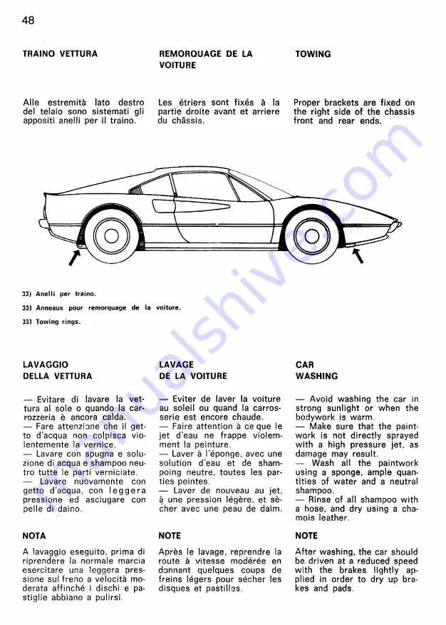 Ferrari 208 GTB Instruction Book Download Page 51