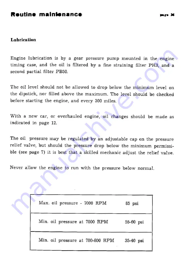 Ferrari 250 gt/e pininfarina coupe 2-2 Operating, Maintenance And Service Handbook Manual Download Page 31