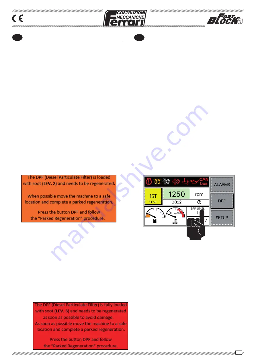 Ferrari 3 Series Operating And Service Manual Download Page 135