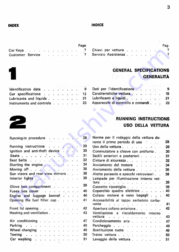 Ferrari 308 GTB 1977 Owner'S Manual Download Page 3