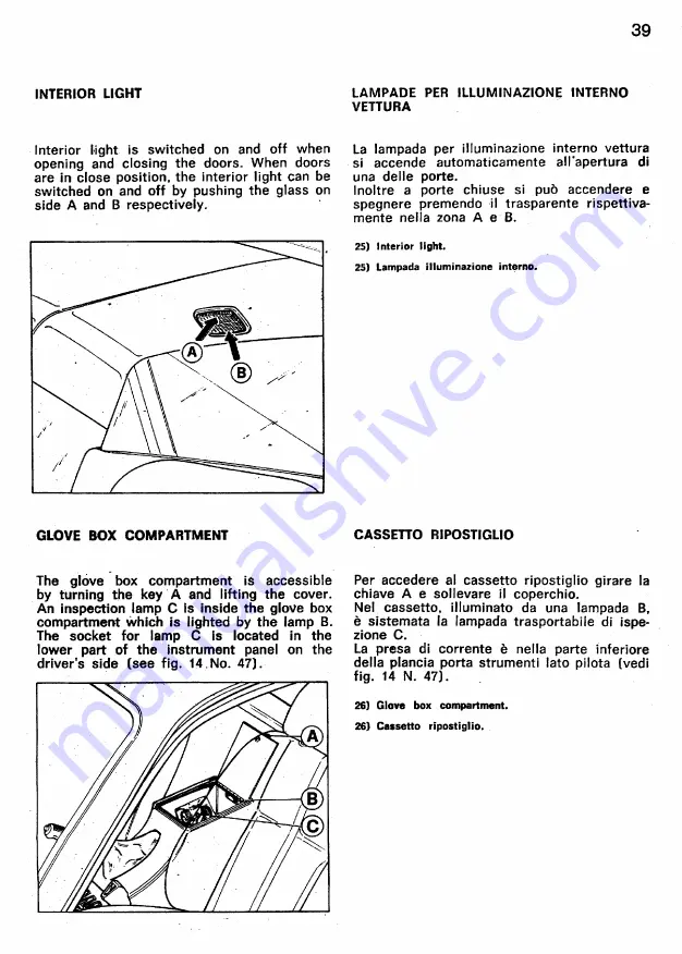 Ferrari 308 GTB 1977 Owner'S Manual Download Page 39