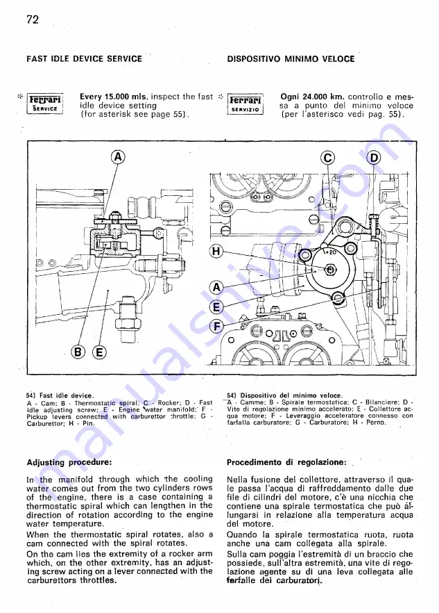 Ferrari 308 GTB 1977 Owner'S Manual Download Page 69