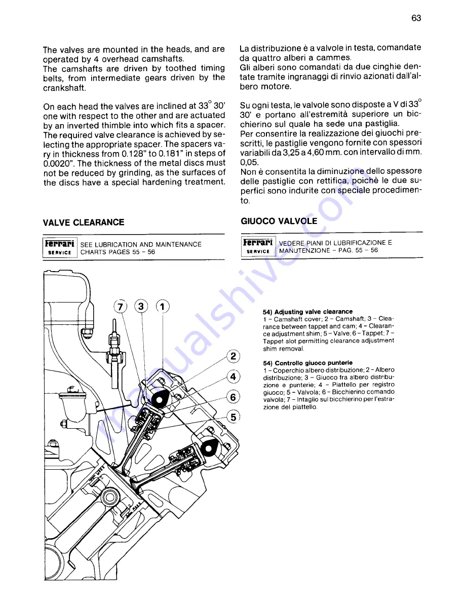 Ferrari 328 Owner'S Manual Download Page 66