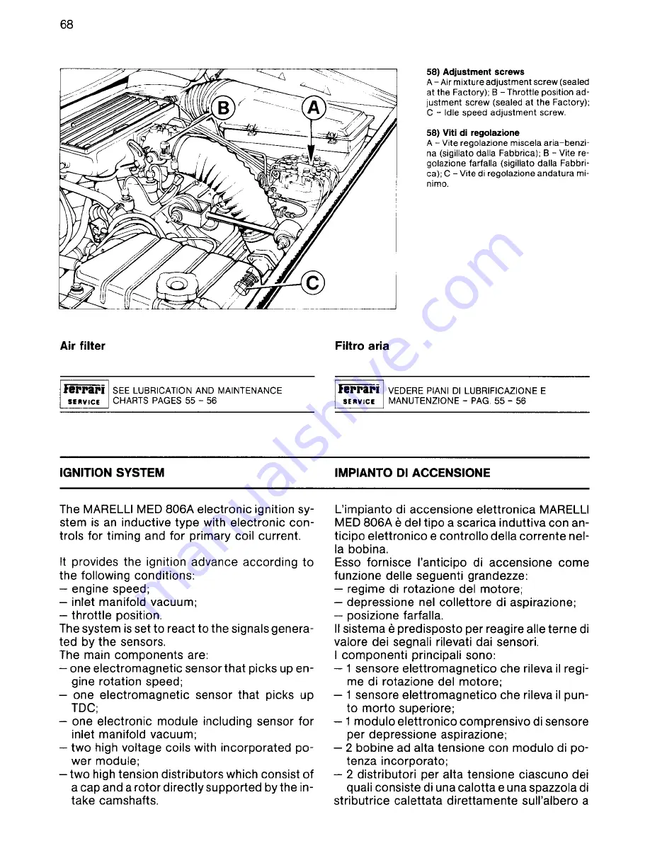 Ferrari 328 Owner'S Manual Download Page 71