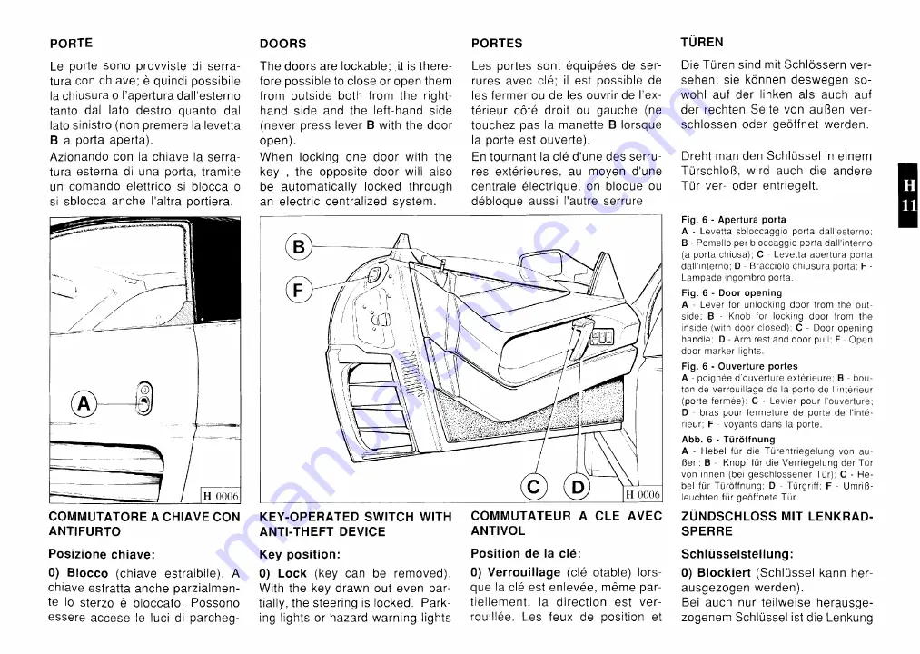 Ferrari 348 spider Owner'S Manual Download Page 90