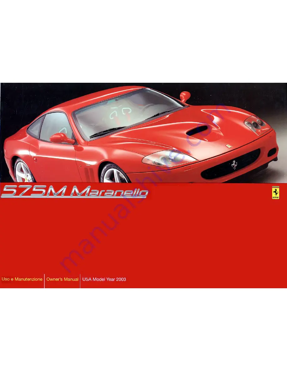 Ferrari 575M Maranello Скачать руководство пользователя страница 1