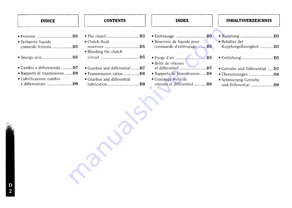 Ferrari F355 berlinetta Owner'S Manual Download Page 64