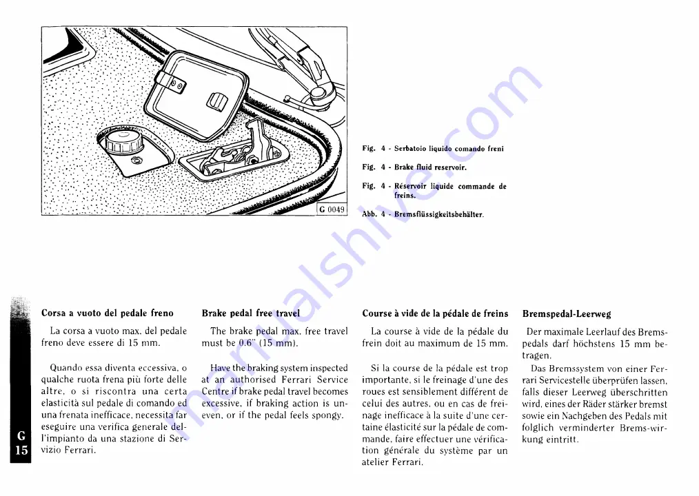 Ferrari F355 berlinetta Owner'S Manual Download Page 106