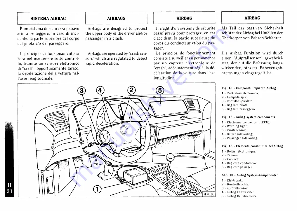 Ferrari F355 berlinetta Owner'S Manual Download Page 141