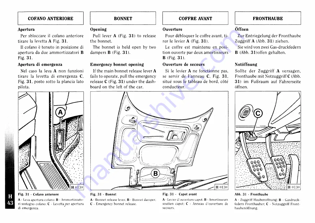 Ferrari F355 berlinetta Owner'S Manual Download Page 153