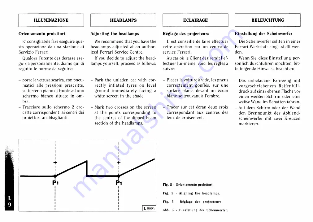 Ferrari F355 berlinetta Owner'S Manual Download Page 175