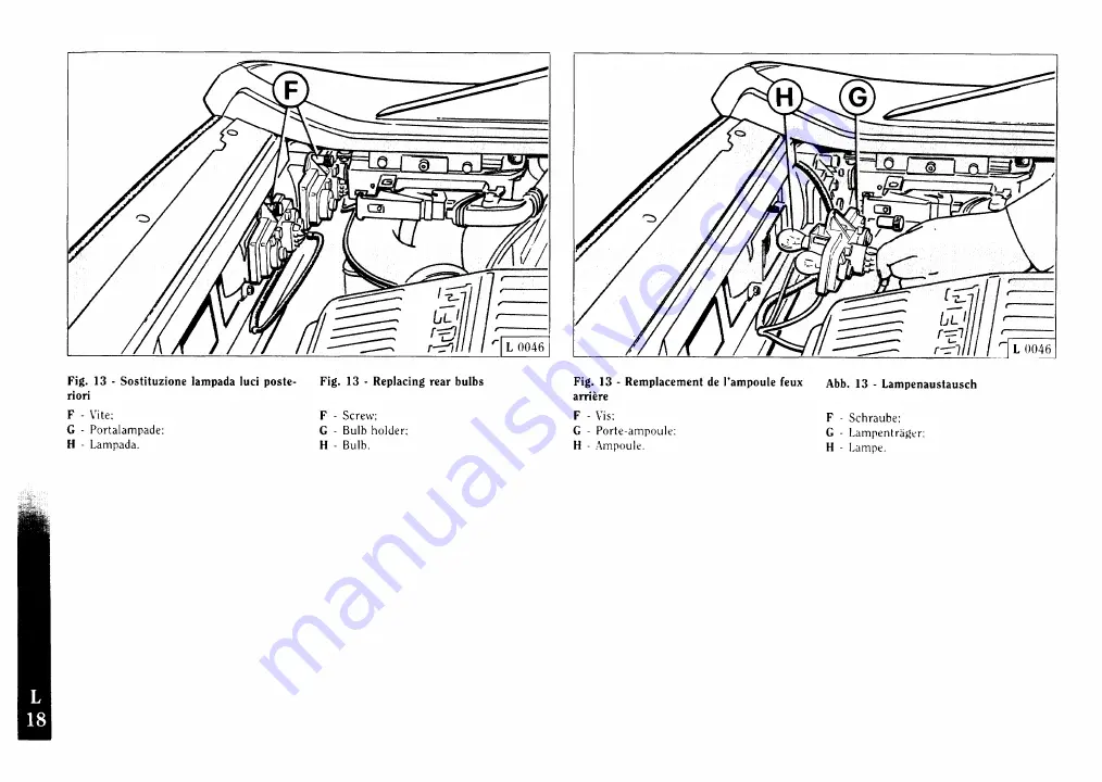 Ferrari F355 berlinetta Owner'S Manual Download Page 184