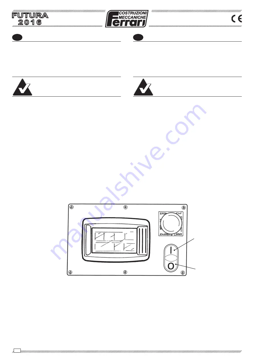 Ferrari FUTURA 2016 Operating And Service Manual Download Page 162