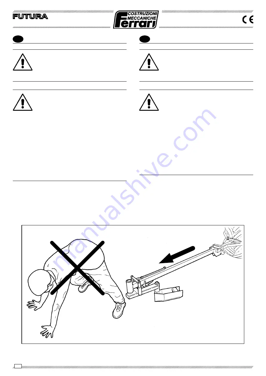 Ferrari FUTURA Operating And Service Manual Download Page 34