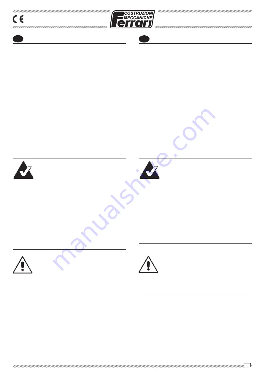 Ferrari MULTIPLA DISC VERSION Operating And Service Manual Download Page 27