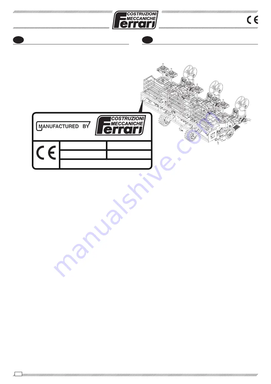 Ferrari MULTIPLA DISC VERSION Operating And Service Manual Download Page 52