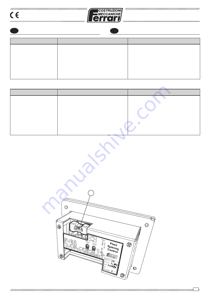 Ferrari MULTIPLA DISC VERSION Operating And Service Manual Download Page 127